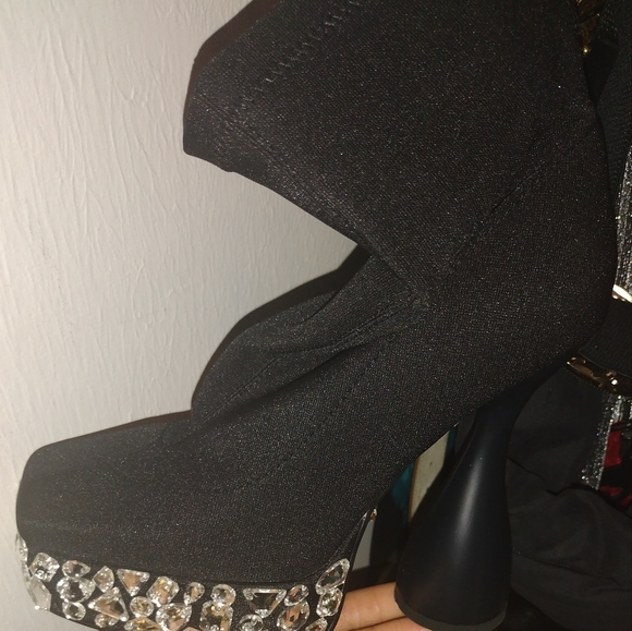 Jeweled Azalea Wang Boots - Picture 1 of 1